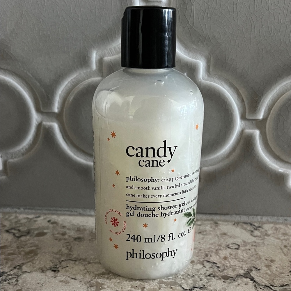 Philosophy Candy Cane Hydrating Shower Gel, 8 oz, New & Sealed!